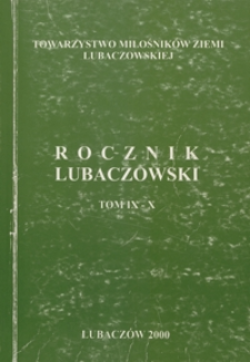 Rocznik Lubaczowski. 2000, T. 9-10