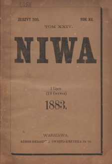 Niwa : dwutygodnik naukowy, literacki i artystyczny R. 12, T. 24 z. 205-210