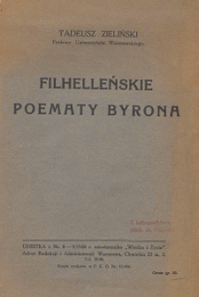 Filhelleńskie poematy Byrona