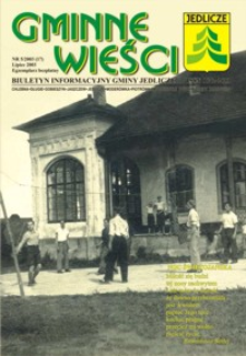 Gminne Wieści : biuletyn informacyjny Gminy Jedlicze. 2003, nr 5 (lipiec)