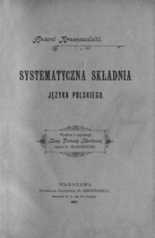 Systematyczna składnia języka polskiego
