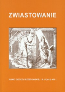 Zwiastowanie : pismo Diecezji Rzeszowskiej. 2012, R. 21, nr 1