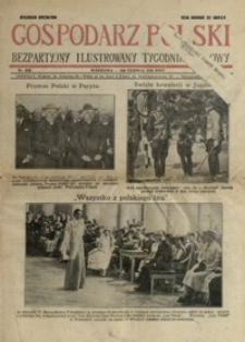 Gospodarz Polski : bezpartyjny ilustrowany tygodnik ludowy. 1934, R. 8, nr 23 (czerwiec)