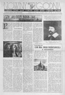 Nowiny Tygodnia : tygodniowy dodatek „Nowin Rzeszowskich”. 1956, R. 5, nr 9 (10 marca)