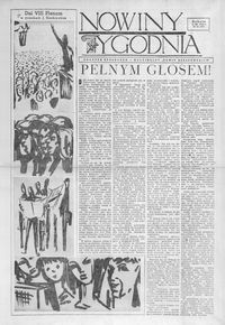 Nowiny Tygodnia : dodatek społeczno-kulturalny „Nowin Rzeszowskich”. 1956, R. 5, nr 41 (3 listopada)