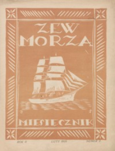 Zew Morza : organ Zarządu Obwodu Ligi Morskiej i Kolonjalnej w Przemyślu. 1935, R. 2, nr 2 (luty)