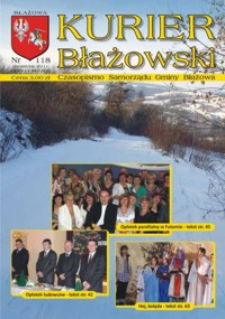 Kurier Błażowski : czasopismo Samorządu Gminy Błażowa. 2011, nr 118 (styczeń/luty)