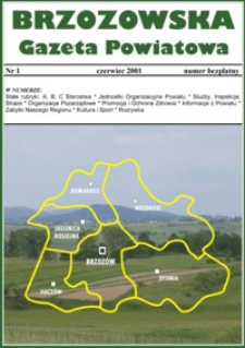 Brzozowska Gazeta Powiatowa. 2001, nr 1 (czerwiec)