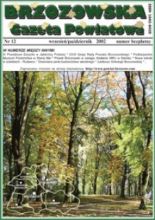 Brzozowska Gazeta Powiatowa. 2002, nr 12 (wrzesień/październik)