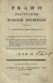 Prawo Polityczne Narodu Polskiego. T. 2