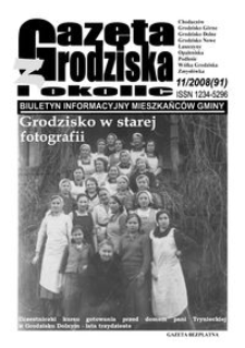 Gazeta z Grodziska i okolic : biuletyn informacyjny mieszkańców gminy. 2008, nr 11