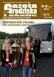 Gazeta z Grodziska i okolic : biuletyn informacyjny mieszkańców gminy. 2011, nr 8-9