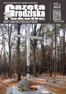 Gazeta z Grodziska i okolic : biuletyn informacyjny mieszkańców gminy. 2012, nr 11