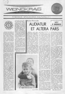 Widnokrąg : tygodnik społeczno-kulturalny. 1969, nr 47 (22 listopada)