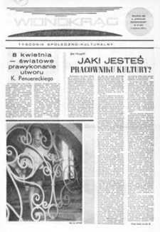Widnokrąg : tygodnik społeczno-kulturalny. 1970, nr 14 (4 kwietnia)