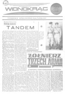Widnokrąg : tygodnik społeczno-kulturalny. 1970, nr 19 (9 maja)