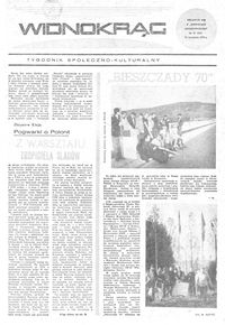 Widnokrąg : tygodnik społeczno-kulturalny. 1970, nr 37 (13 września)