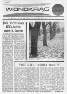 Widnokrąg : tygodnik społeczno-kulturalny. 1970, nr 43 (24 października)