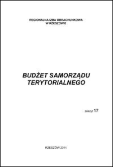 Budżet Samorządu Terytorialnego. 2011, z. 17