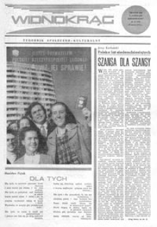 Widnokrąg : tygodnik społeczno-kulturalny. 1972, nr 11 (18 marca)