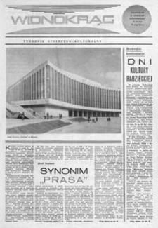 Widnokrąg : tygodnik społeczno-kulturalny. 1972, nr 20 (20 maja)