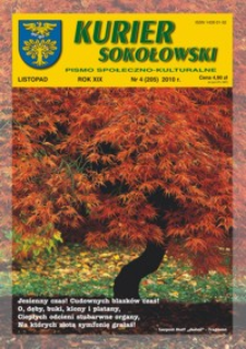 Kurier Sokołowski : pismo społeczno-kulturalne. 2010, R. 19, nr 4 (listopad)