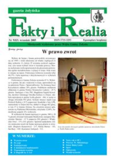 Fakty i Realia : gazeta żołyńska. 2005, nr 9 (wrzesień)