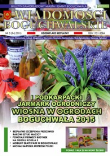Wiadomości Boguchwalskie : biuletyn samorządowy miasta i gminy Boguchwała. 2015, nr 3 (94)