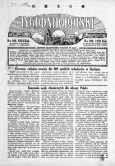 Tygodnik Polski : jedyne czasopismo polskie w Azji. 1924, R. 3, nr 105-108 (kwiecień)