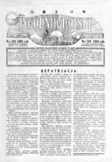 Tygodnik Polski : jedyne czasopismo polskie w Azji. 1924, R. 3, nr 118-121 (lipiec)