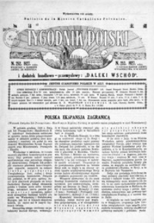 Tygodnik Polski : Bulletin de la Mission Catholique Polonaise : jedyne czasopismo polskie w Azji. 1927, R. 6, nr 252-254 (luty)