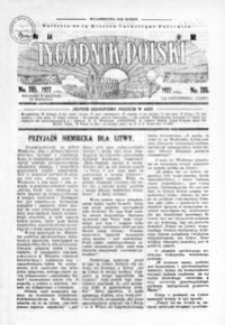 Tygodnik Polski : Bulletin de la Mission Catholique Polonaise : jedyne czasopismo polskie w Azji. 1927, R. 6, nr 285-289 (październik)