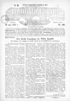 Tygodnik Polski : jedyne czasopismo polskie w Azji. 1929, R. 7, nr 364-367 (maj)