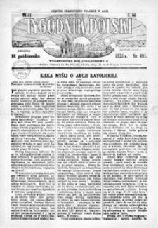 Tygodnik Polski : jedyne czasopismo polskie w Azji. 1931, R. 10, nr 489-492 (październik)