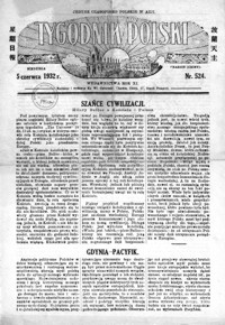 Tygodnik Polski : jedyne czasopismo polskie w Azji. 1932, R. 11, nr 524 (czerwiec)