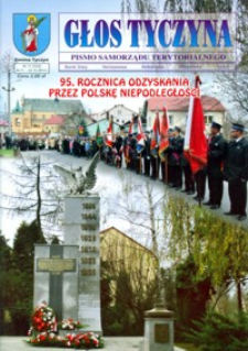 Głos Tyczyna : pismo samorządu terytorialnego. 2013, nr 11 (listopad/grudzień)