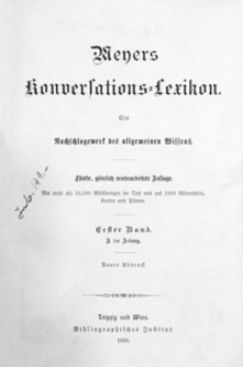 Meyers Konversations-Lexikon : ein Nachschlagewerk des allgemeinen Wissens. Bd. 1, A bis Aslaug