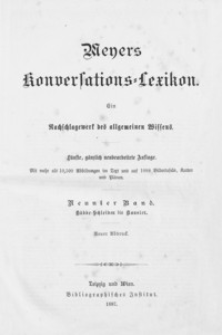Meyers Konversations-Lexikon : ein Nachschlagewerk des allgemeinen Wissens. Bd. 9, Hübbe-Schleiden bis Kausler