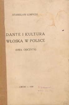 Dante i kultura włoska w Polsce