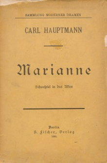 Marianne : Schauspiel in drei Akten