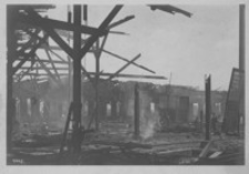 Von den Russen verbrannter Bahnhof in Rzeszów [Pocztówka]