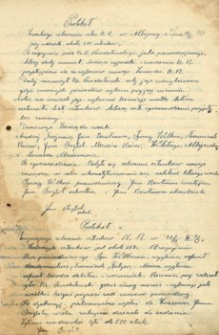 [Protokoły zebrań Kółka Rolniczego w Albigowej : 1913-1927]