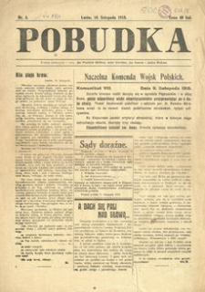 Pobudka. 1918, nr 5 (10 listopada)