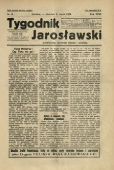 Tygodnik Jarosławski : poświęcony sprawom miasta i powiatu. 1929, R. 26, nr 9 (marzec)