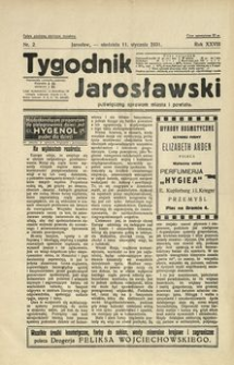 Tygodnik Jarosławski : poświęcony sprawom miasta i powiatu. 1931, R. 28, nr 2 (styczeń)