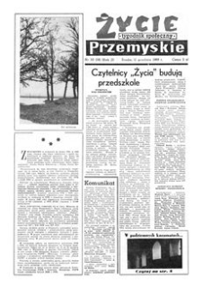 Życie Przemyskie : tygodnik społeczny. 1968, R. 2, nr 50 (58) (11 grudnia)