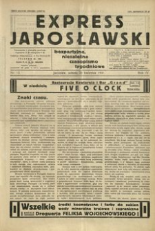 Express Jarosławski : bezpartyjne, niezależne czasopismo tygodniowe. 1931, R. 4, nr 17 (kwiecień)