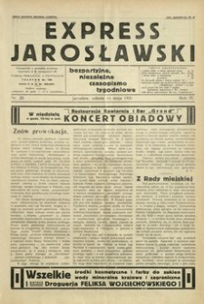 Express Jarosławski : bezpartyjne, niezależne czasopismo tygodniowe. 1931, R. 4, nr 20 (maj)