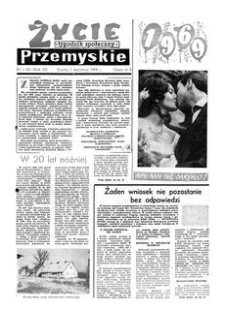 Życie Przemyskie : tygodnik społeczny. 1969, R. 3, nr 1 (61) (1 stycznia)