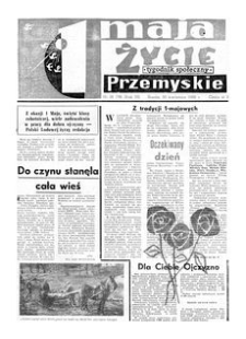 Życie Przemyskie : tygodnik społeczny. 1969, R. 3, nr 18 (78) (30 kwietnia)